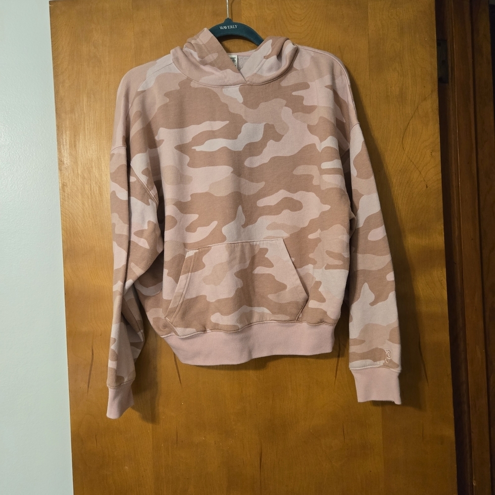 Victoria's Secret PINK Camouflauge Pink Hooded Sweatshirt Size XS